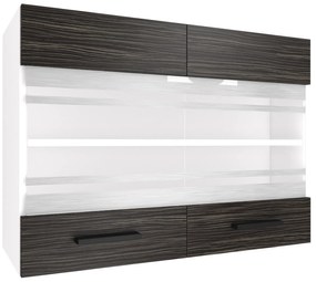 Kuchynská skrinka Belini horná 80 cm eben kráľovský  TOR SGW80/2/WT/HK/0/B1