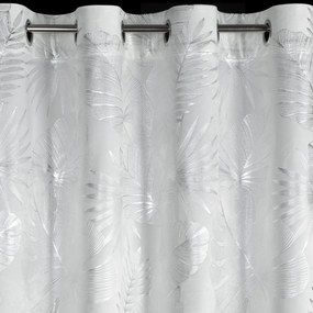 EUROFIRANY ZATEMŇOVACÍ ZÁVES NA KRÚŽKOCH ZARIA 140X250 CM LISTY