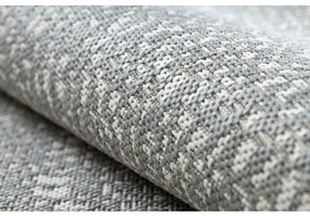 Koberec FLAT SISAL 48832637 Kruhy, bodky sivá / krémová Veľkosť: 120x170 cm