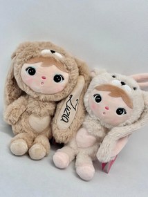 Bábika králik mini s menom Klaudia 30 cm