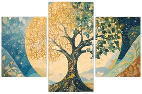 Obraz – Strom života v mesiaci (90x60 cm)