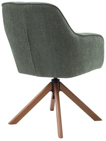 Zelené čalúnené jedálenské kreslá v súprave 2 ks Avola – Unique Furniture