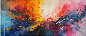 Obraz - Farebná abstrakcia (120x50 cm)