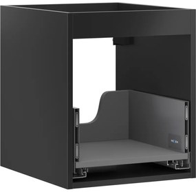 Mexen Box-A, závesná skrinka 40 cm, 1 zásuvka, čierna matná, 91AX0-0400-470-1-71