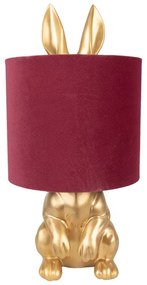 Red & Gold Rabbit nočná lampa Ø20*42