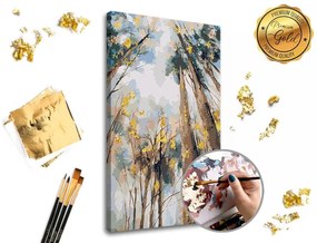 Maľovanie podľa čísel PREMIUM GOLD – Medzi stromami