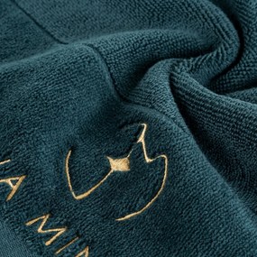 BAVLNENÝ UTERÁK EVA MINGE GAJA 70X140 CM TMAVOZELENÁ