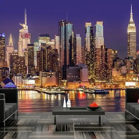 Fototapeta - NYC: Night City Veľkosť: 100x70, Verzia: Premium