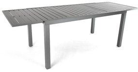 Záhradný stôl Mirolo, 160–240 × 89 cm, čierna