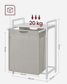 Dekorstudio Kôš na pranie jednokomorový biely - BLH101W01