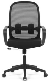 Autronic BONTEC Kancelárska stolička, hojdací mechanizmus, čierna látka, KA-S424 BK Farba: Čierna