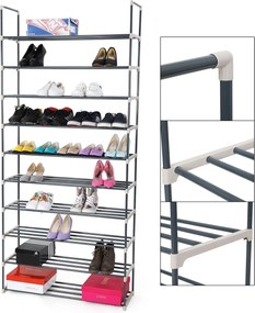 Sconto Regál na topánky LSA10G sivá