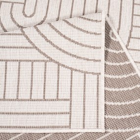 Dekorstudio Obojstranný koberec na terasu DuoRug 5842 - béžový Rozmer koberca: 200x290cm