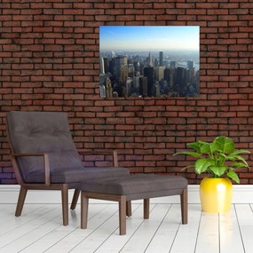 Sklenený obraz - Manhatten vo dne (70x50 cm)