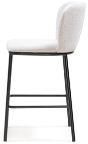 Barová židle Yasmin ecru/černá