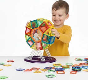 MULTISTORE Magnetické stavební bloky 70 dílků – kreativní 2D a 3D stavebnice pro děti
