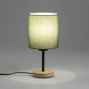 Brilagi - Stolná lampa NUBILA WOOD 1xE27/25W/230V dub/čierna