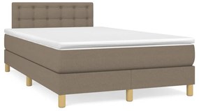 Boxspring posteľ s matracom sivohnedá 120x190 cm látka 3269804