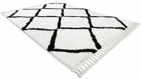Koberec BERBER CROSS biely Fredzle berber marokánsky