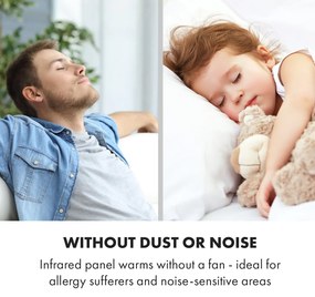 Klarstein Wonderwall Air Art Smart, infračervený ohrievač, 80 x 60 cm, 500 W, nástenná inštalácia, hora