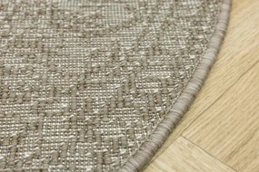 Obojstranný koberec BRUSSELS 205989/10610 béžový / krémový kruh