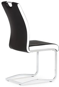 BONTEC Jedálenská stolička, čierna, ekokoža, DCL-406 BK Farba: Čierna