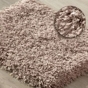 Pohodlný ružový shaggy koberec Šírka: 60 cm | Dĺžka: 90 cm