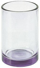 4-dielna sklenená súprava kúpeľňových doplnkov fialová TELMA Beliani