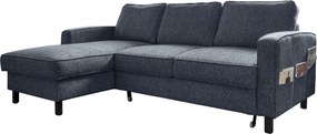 XXXLutz ROHOVÁ SEDAČKA, textil, tmavomodrá MID.YOU - Sedačky - 001454003205