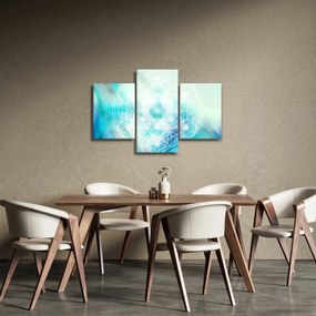 Obraz - Merkaba v tyrkysovom pozadí (90x60 cm)