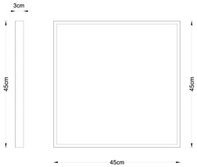 Globo 12382-30 - LED Stropné svietidlo TIBEY LED/30W/230V 45x45 cm