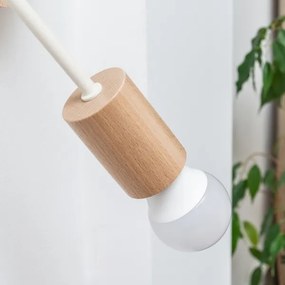 Nástenné svietidlo OXFORD 1xE27/15W/230V borovica/krémová