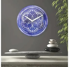 Stolové hodiny NeXtime Cosmo Ø20 cm indigo
