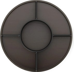 Otočný čierny drevený kúpeľňový organizér na kozmetiku Bellwood – Umbra