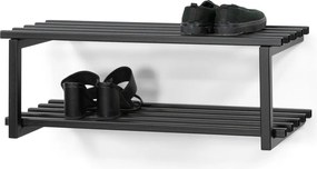 Čierna kovová závesná skrinka na topánky 71x26x34 cm Marco – Spinder Design