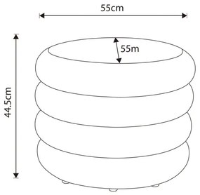Taburetka MOLLIS mocha