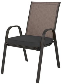 Vonkajší podsedák na stoličku VIREON 44x45 cm, tmavo sivý