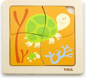 Puzzle na podložke Viga 50143 korytnačky