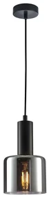 Italux PND-65342-1-BK+SG - Luster na lanku SANTIA 1xE27/40W/230V čierna IT0459