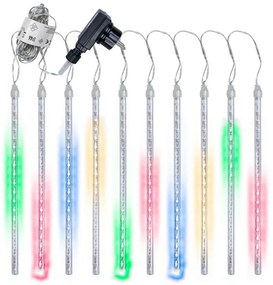 Vianočné LED osvetlenie padajúci sneh, 180 LED, farebné