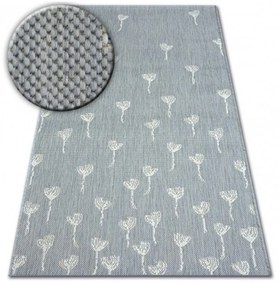 Kusový koberec Kvietky sivý 120x170cm