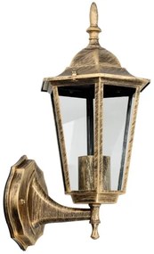 Vonkajšie nástenné svietidlo 1xE27/60W/230V IP44 zlatá