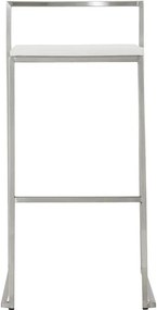 Dizajnová barová stolička Ethan biela