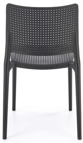 Čierna plastová stolička K514