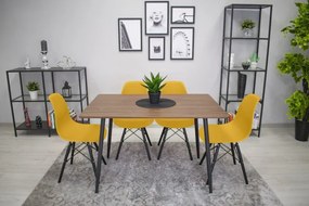 Jedálenská stolička OSAKA horčicová (čierne nohy)