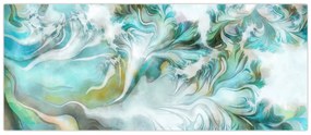 Obraz - Maľba abstraktných vzorov (120x50 cm)