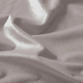Biante Zamatový oválny obrus Velvet Prémium SVP-015 Latte 120x200 cm