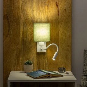 Brilagi - LED Nástenná lampa NUBILA 1xE27/25W/230V + LED/3W biela/zelená