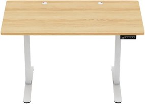 Elektrický výškovo nastaviteľný stôl Mark Adler Leader 6.9 Dub Craft / biely