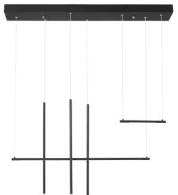 LED luster Elettra 110 čierne